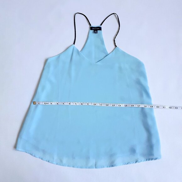 SPENSE Racerback Tank Top with Contrasting Straps in Sky Blue - Picture 8 of 11